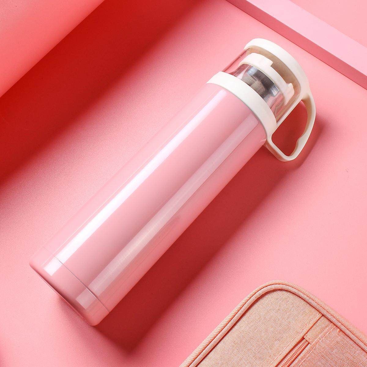 :500ml 304 Stainless Steel Insulation Cup Thermal Cup Pink