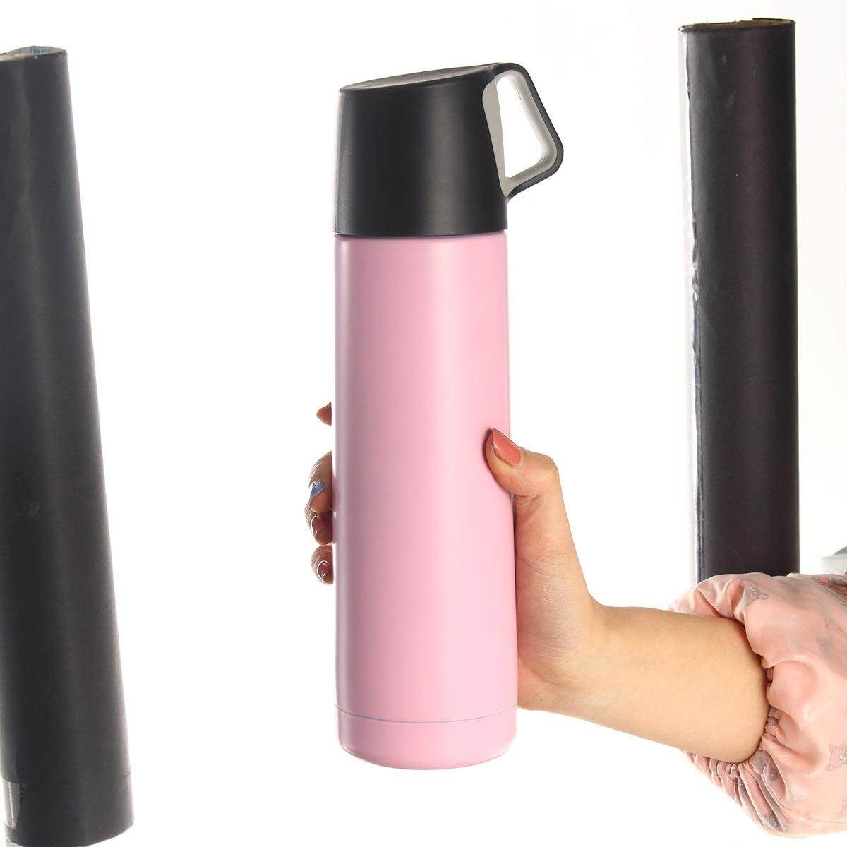 :500ml 304 Stainless Steel Insulation Cup Thermal Cup Pink
