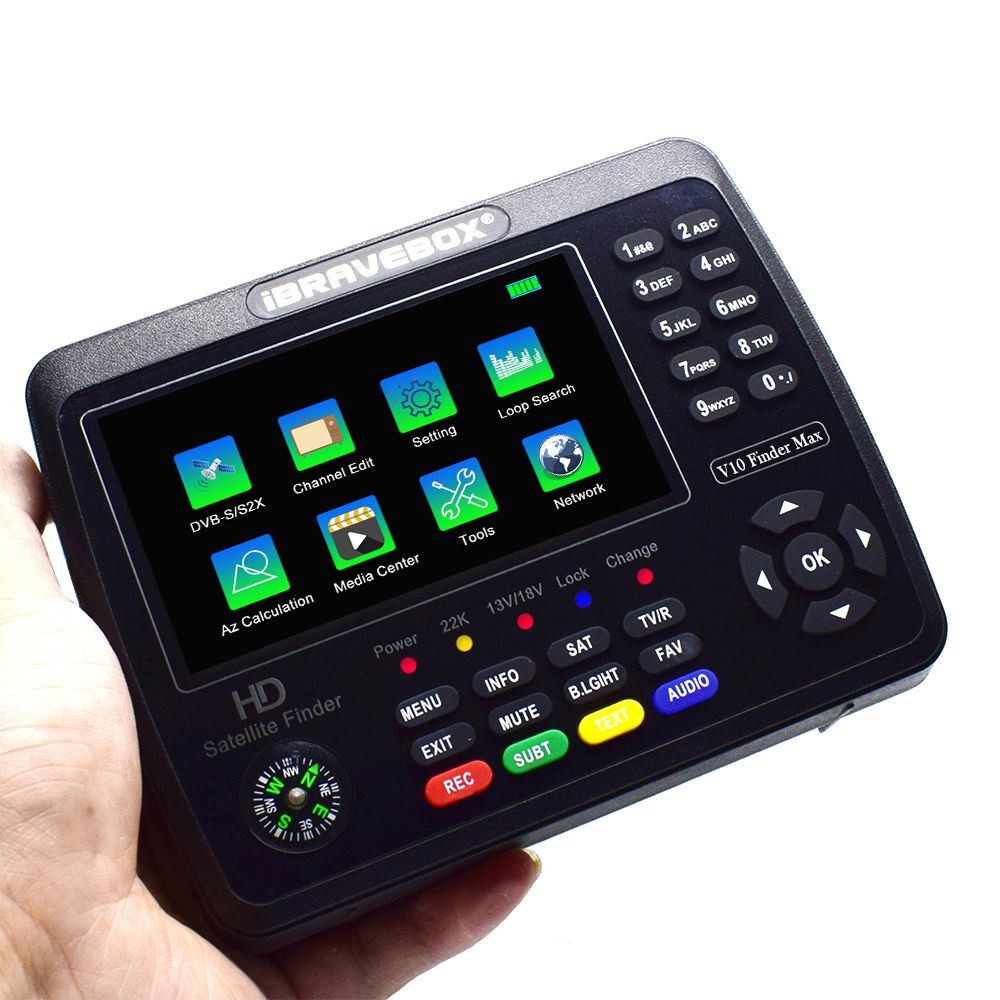IBRAVEBOX  V10 Finder Max+ HD Satellite TV Signal Finder