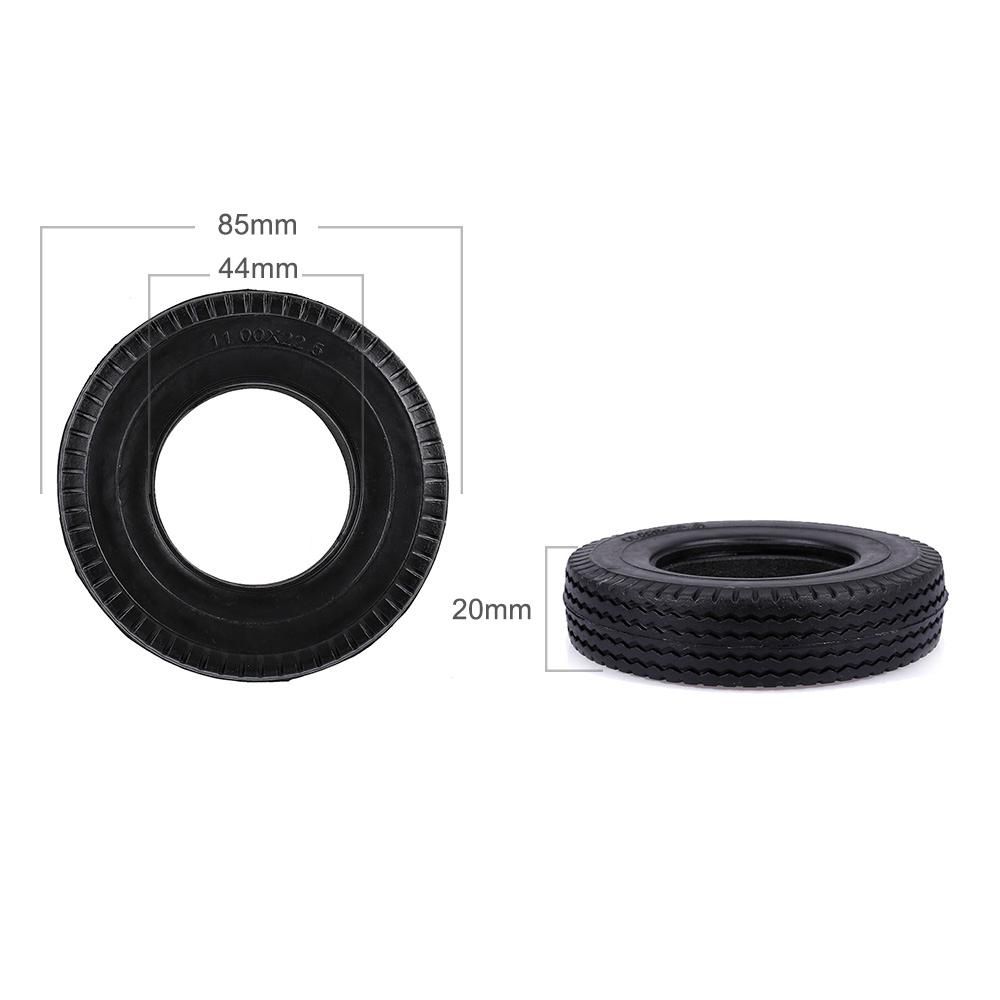 4pcs Trailer Car Rubber Tires for 1/14 Tamiya Tractor Truck RC Climber Trailer