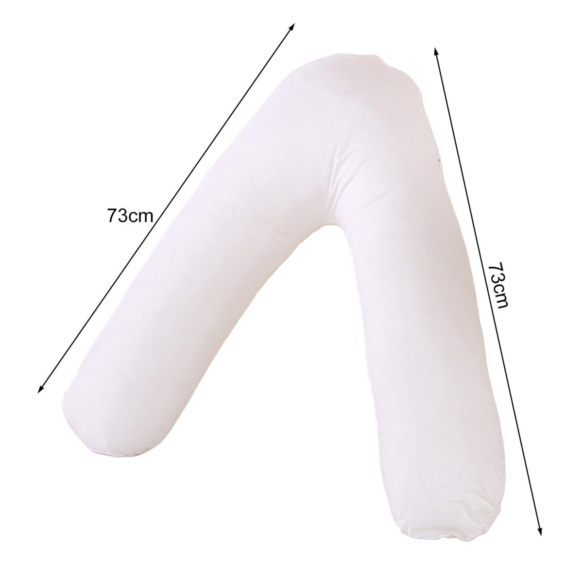 Pregnancy Pillow Flexible Pregnancy Pillow White