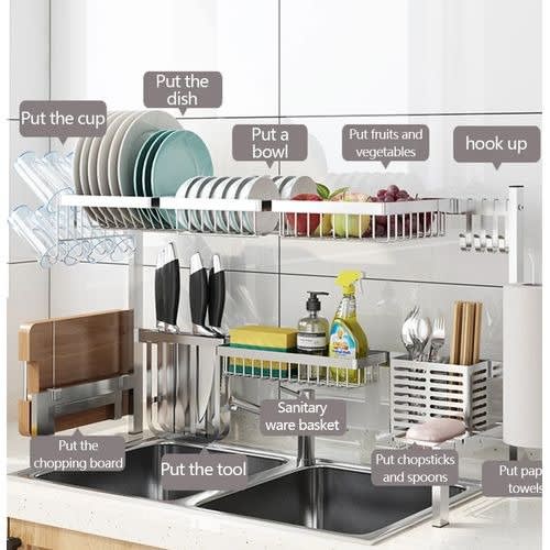 Over The Sink Dish Drainer