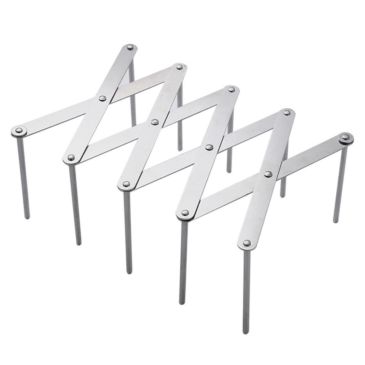 Stainless Steel Plate Organizer Retractable Kitchen Lid Pan