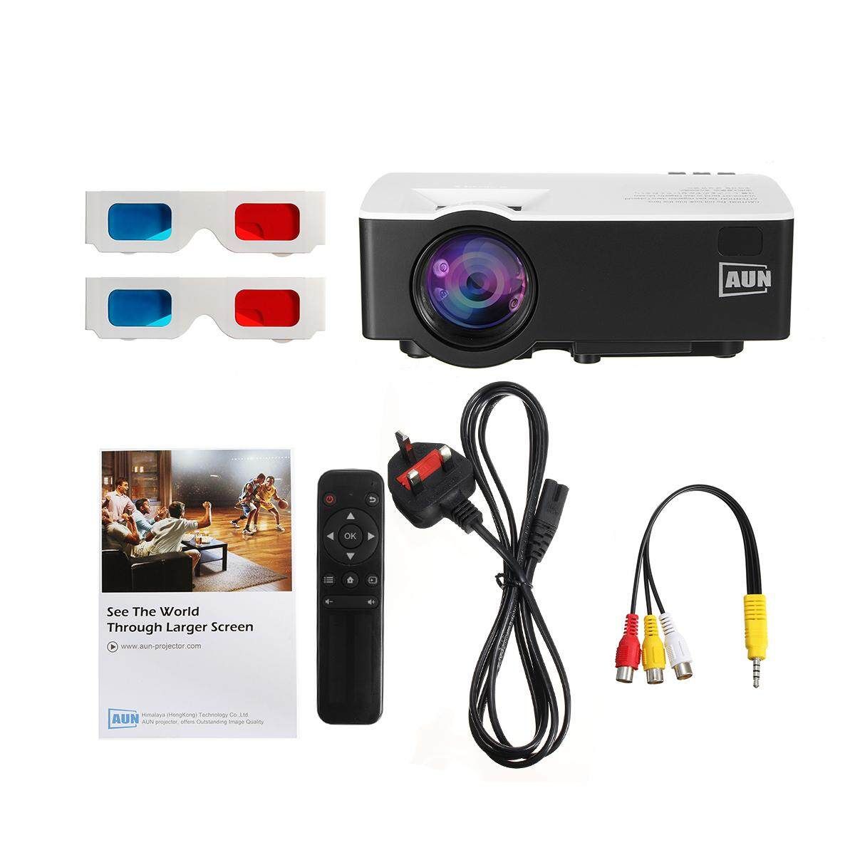 Wifi Multi-S N HD Android 6.0 Bluetooth Projector 4K Decoding AV USB Home Theater With 2 Free 3D Glasses British Rules
