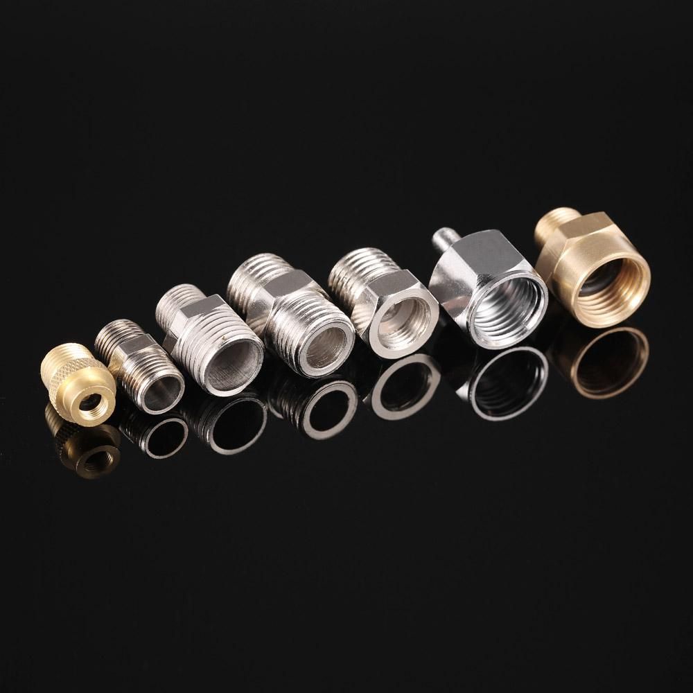 Professional 7pcs Airbrush Adaptor Kit Fitting Connector Set For Compressor & Airbrush Hose