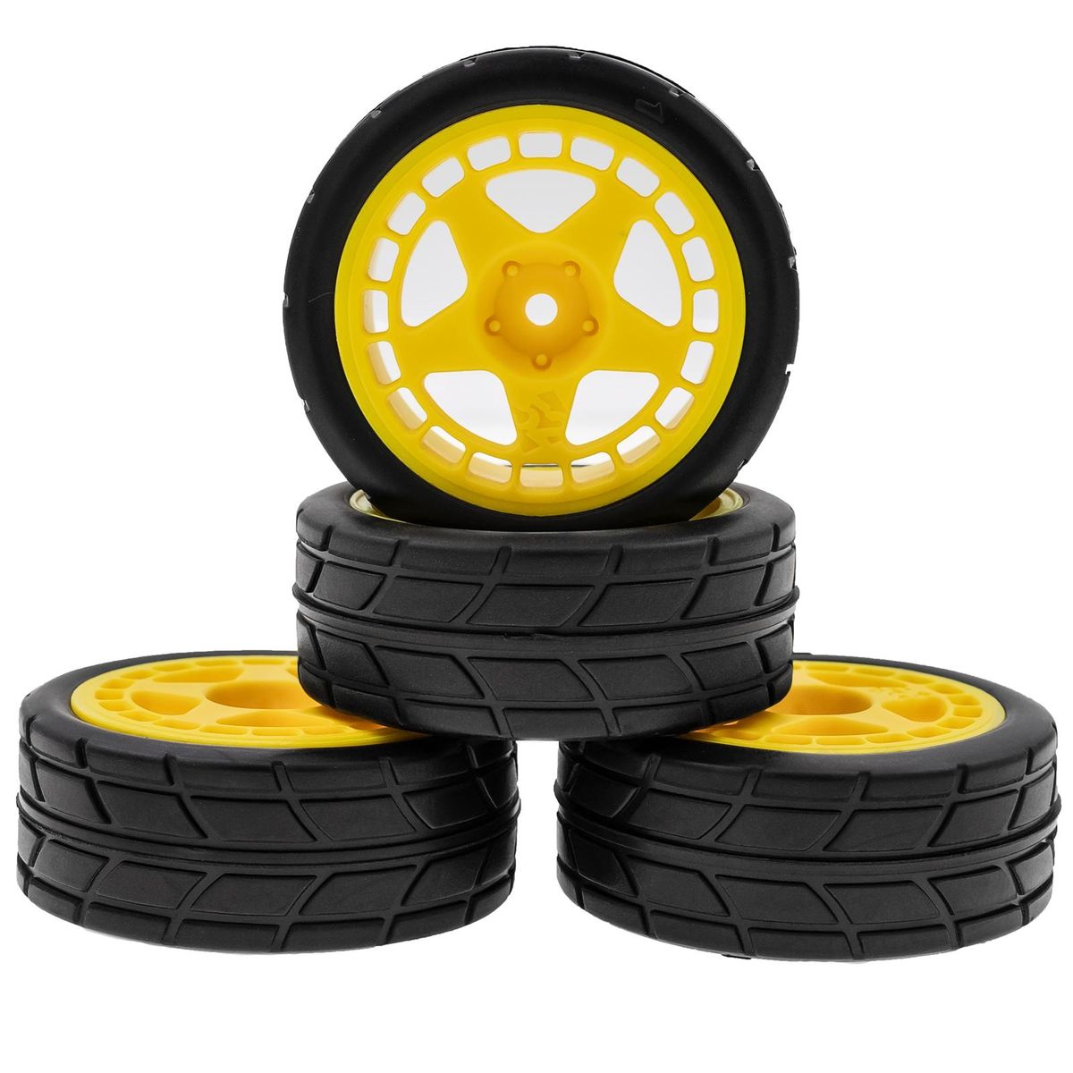 Remote Control Off-Road Rally Car Tires 67*45*27mm 4pcs Replacement for TAMIYA TT02 XV01 HSP 94123 HPI KYOSHO WLtoys 1/10 Remote Control Car Wheel