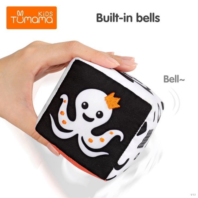 Pack Of 4 Soft Babies Rattle Handbells Stroller Car Activity Toy Boy