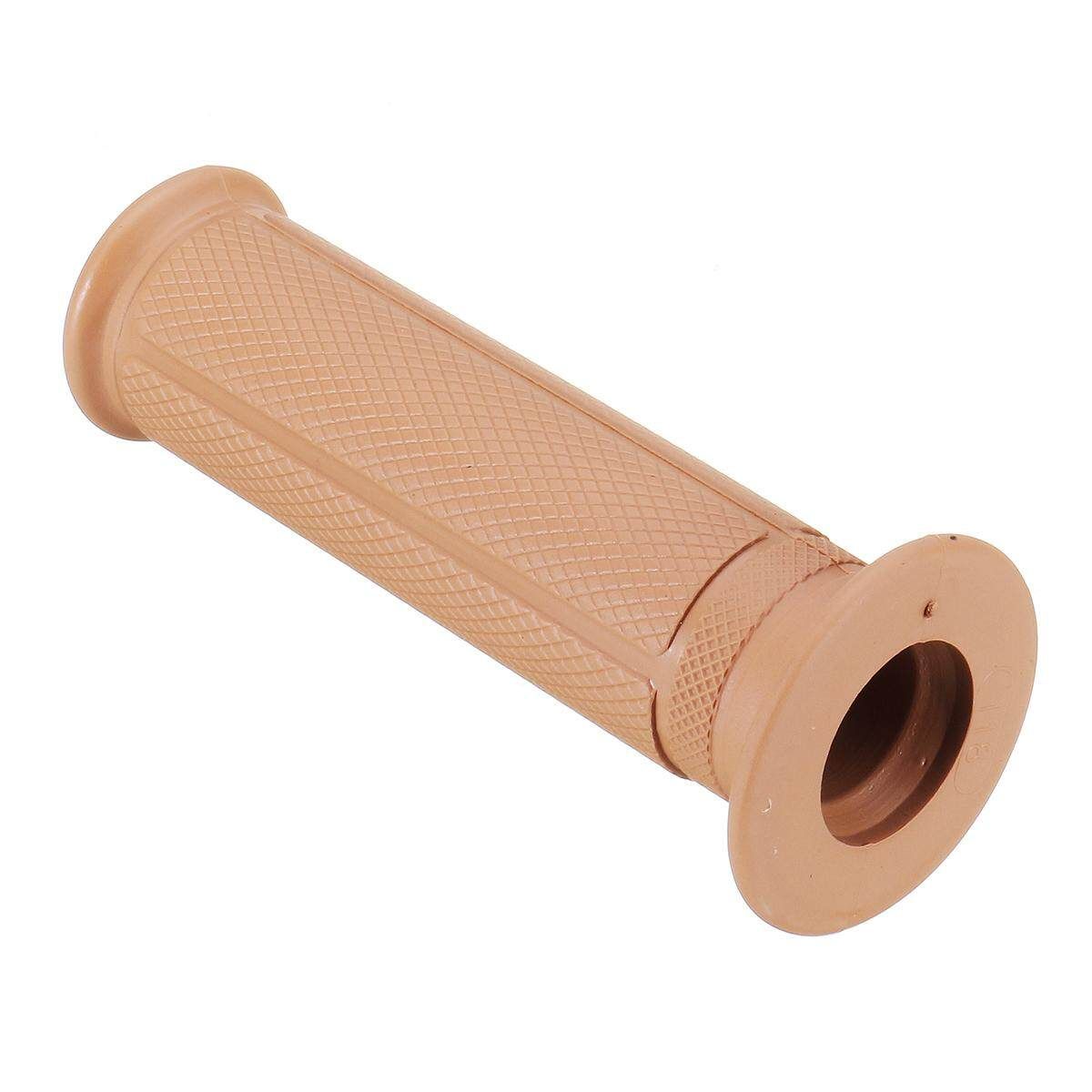 Universal Motorcycle Handlebar Throttle Rubber Hand Grip Bar End 7/8'' 22mm (Coffee) Coffee (coffee)