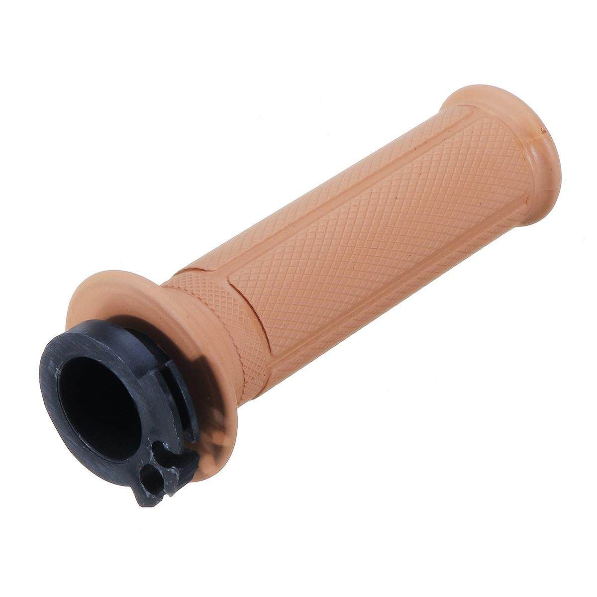 Universal Motorcycle Handlebar Throttle Rubber Hand Grip Bar End 7/8'' 22mm (Coffee) Coffee (coffee)