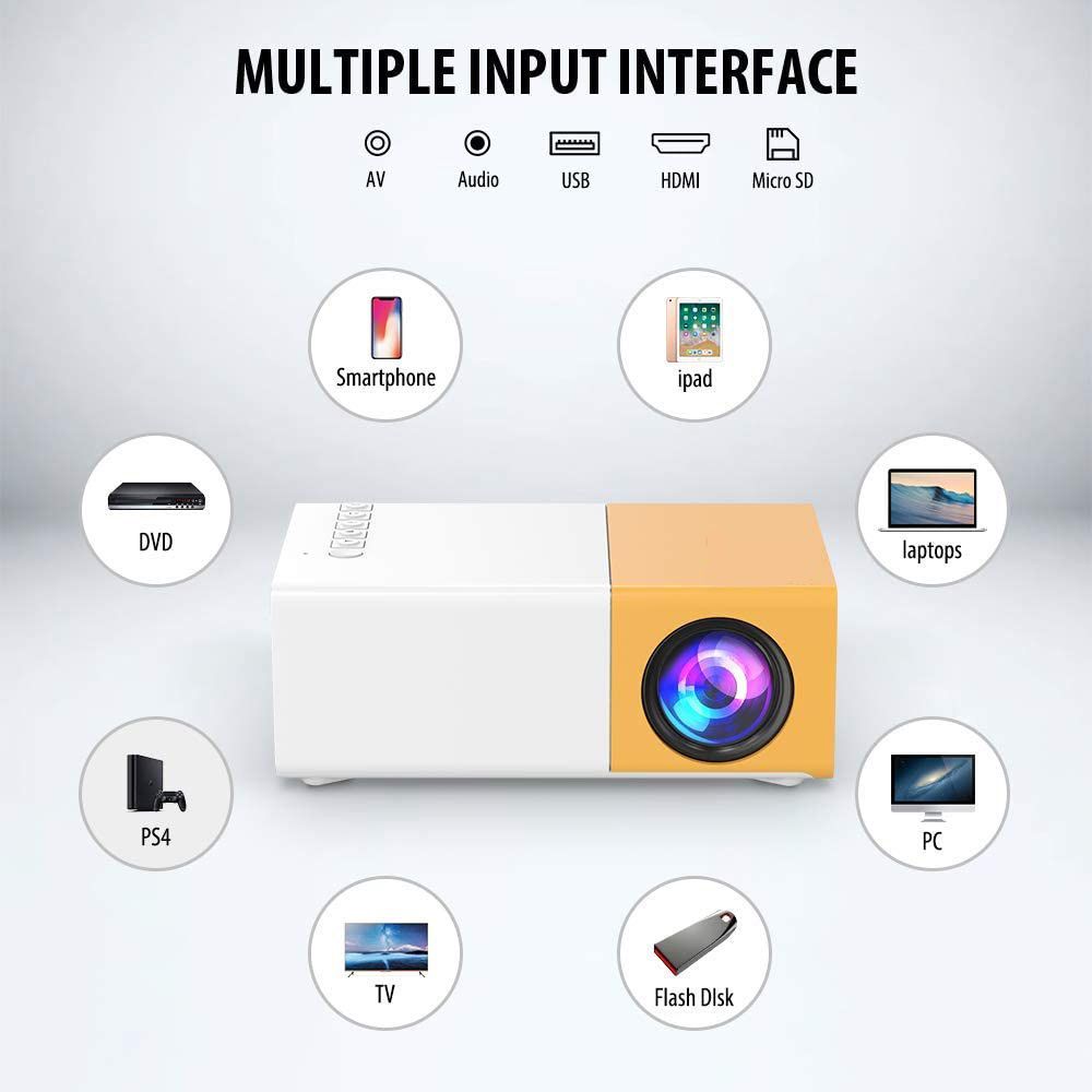 LCD Projector Full HD 1080P Mini Portable