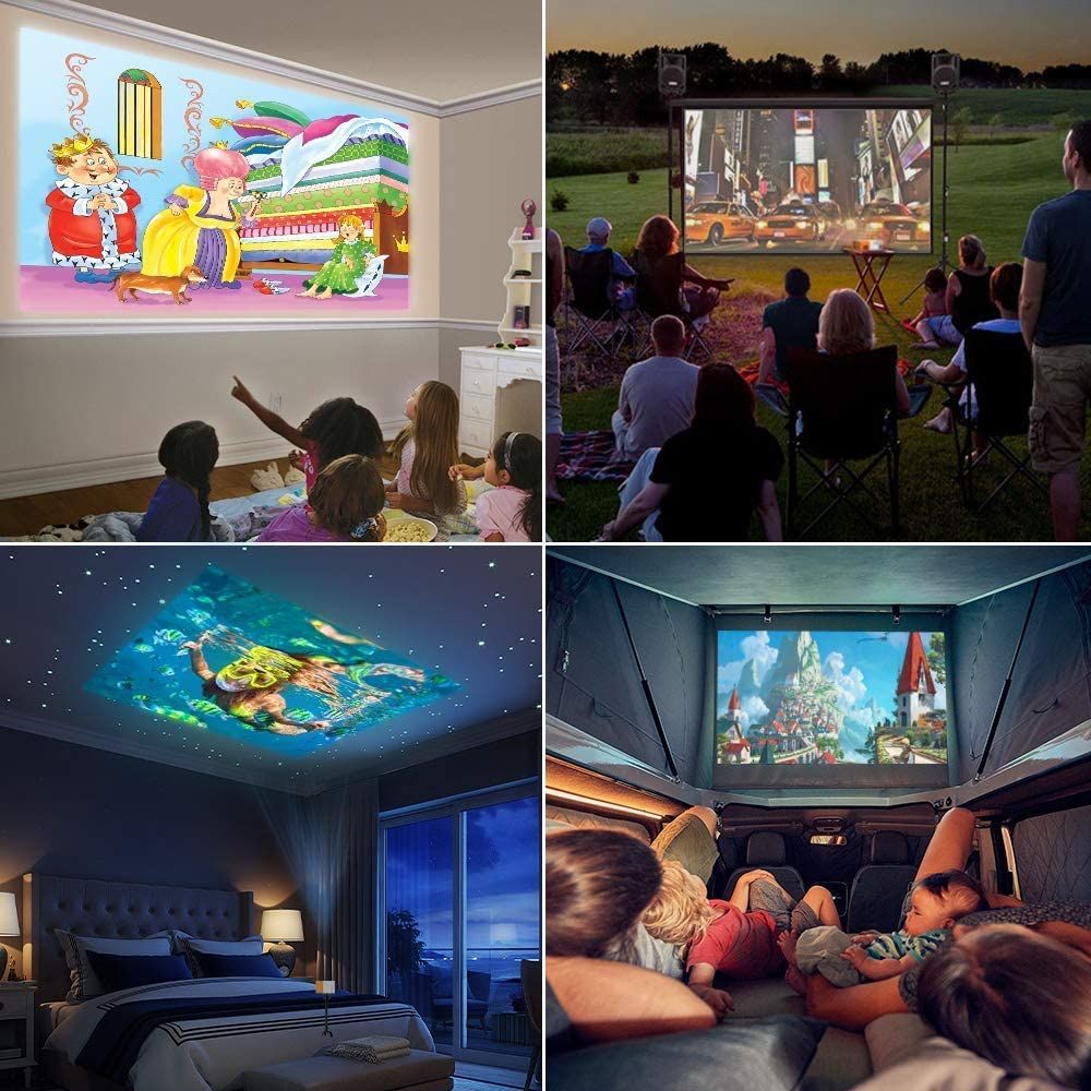 LCD Projector Full HD 1080P Mini Portable