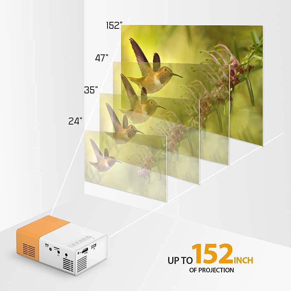 LCD Projector Full HD 1080P Mini Portable