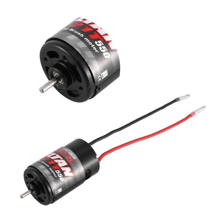 5  Brushed Motor 12T 21T 29T 35T For Axial 1:10 R   Rawler R   Ar Parts-Black-21T With ESC
