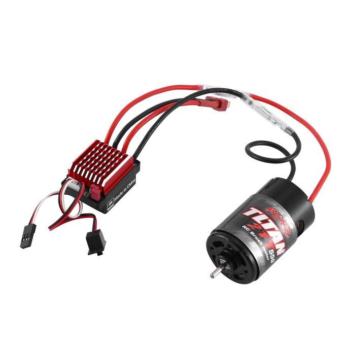 5  Brushed Motor 12T 21T 29T 35T For Axial 1:10 R   Rawler R   Ar Parts-Black-21T With ESC