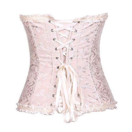 Apricot Corset Top Waist Cinchers Shaper Women Steampunk   Plus Size