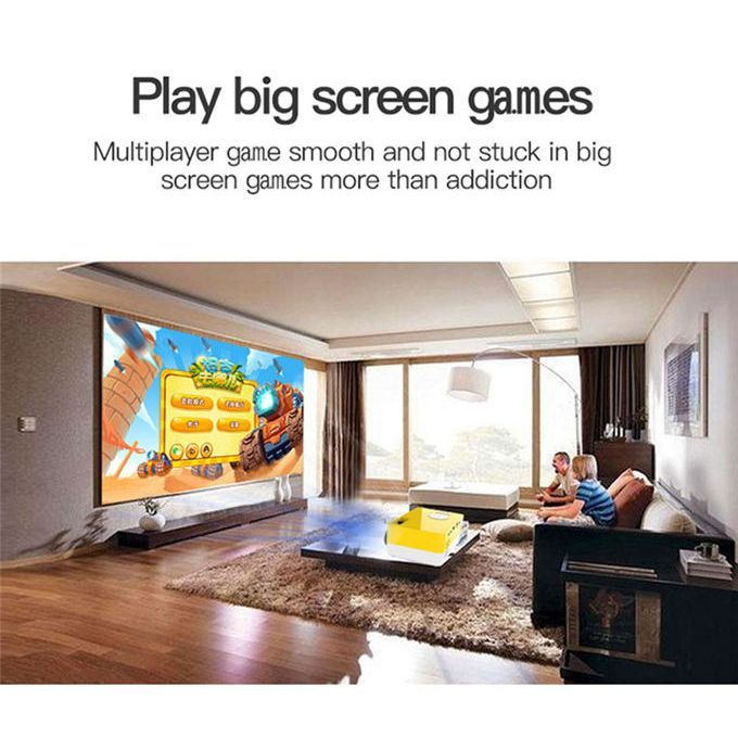 Max 150 "HD Large Screen TV Projector Pro Support 1080P USB Home Beamer