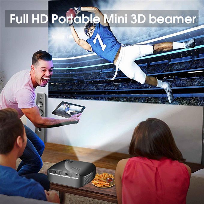 Max 200 "HD Large Screen TV 4K Projector Led Proyector 1080P Home Theater WiFi