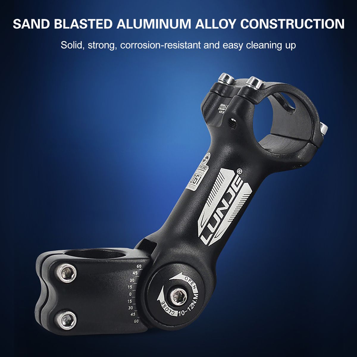 Aluminum Alloy Bike Stem 31.8 X 130mm 0-60 Degree Adjustable
