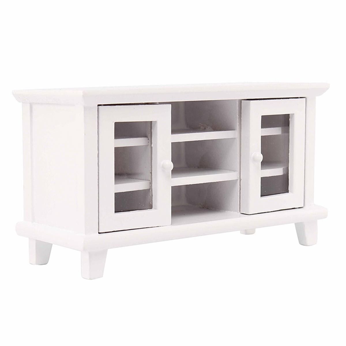 1/12 Scale Dollhouse Furniture Miniatures TV Cabinet Stand