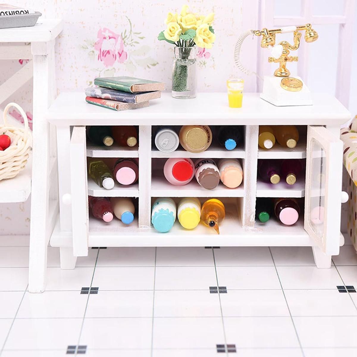 1/12 Scale Dollhouse Furniture Miniatures TV Cabinet Stand