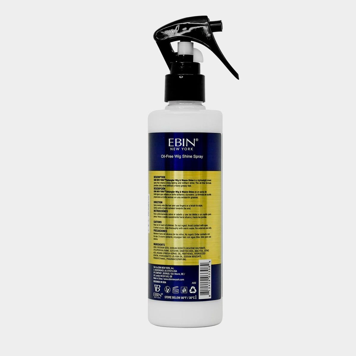 24 HOUR Synthetic And Human Wig Shine Spray - Revitalizes & Refreshes 250ml
