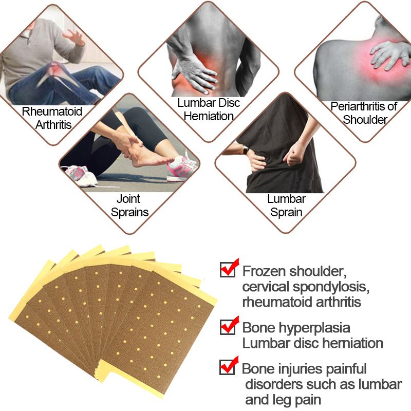 Patch 8/16/32/48Pcs Plaster Orthopedic Tiger Balm Sumifun Pain Back Plaster Antistress Heat Red Plaster Medical Chinese Relief