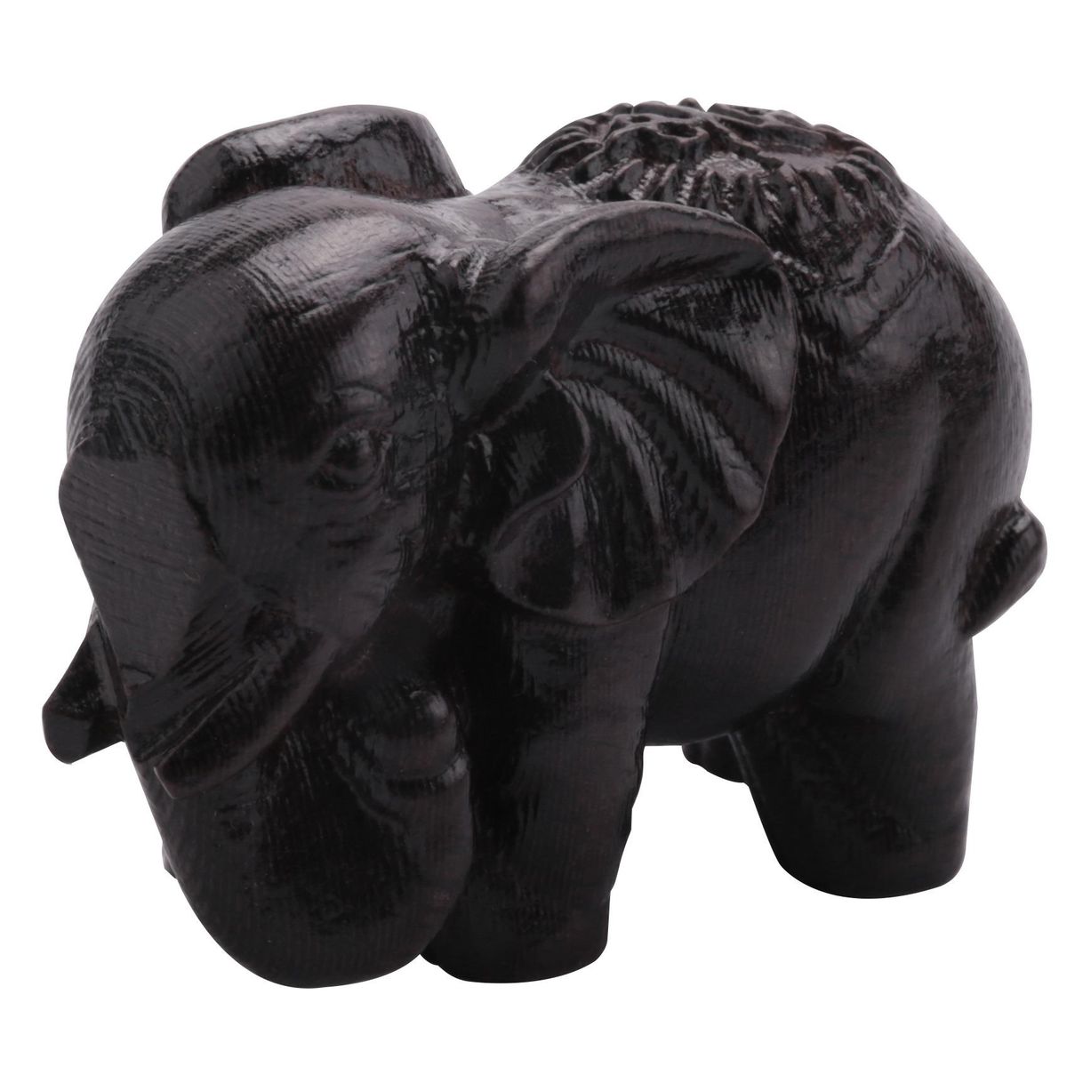 Ebony Elephant Ornaments Solid Wood Carving Furniture Porch