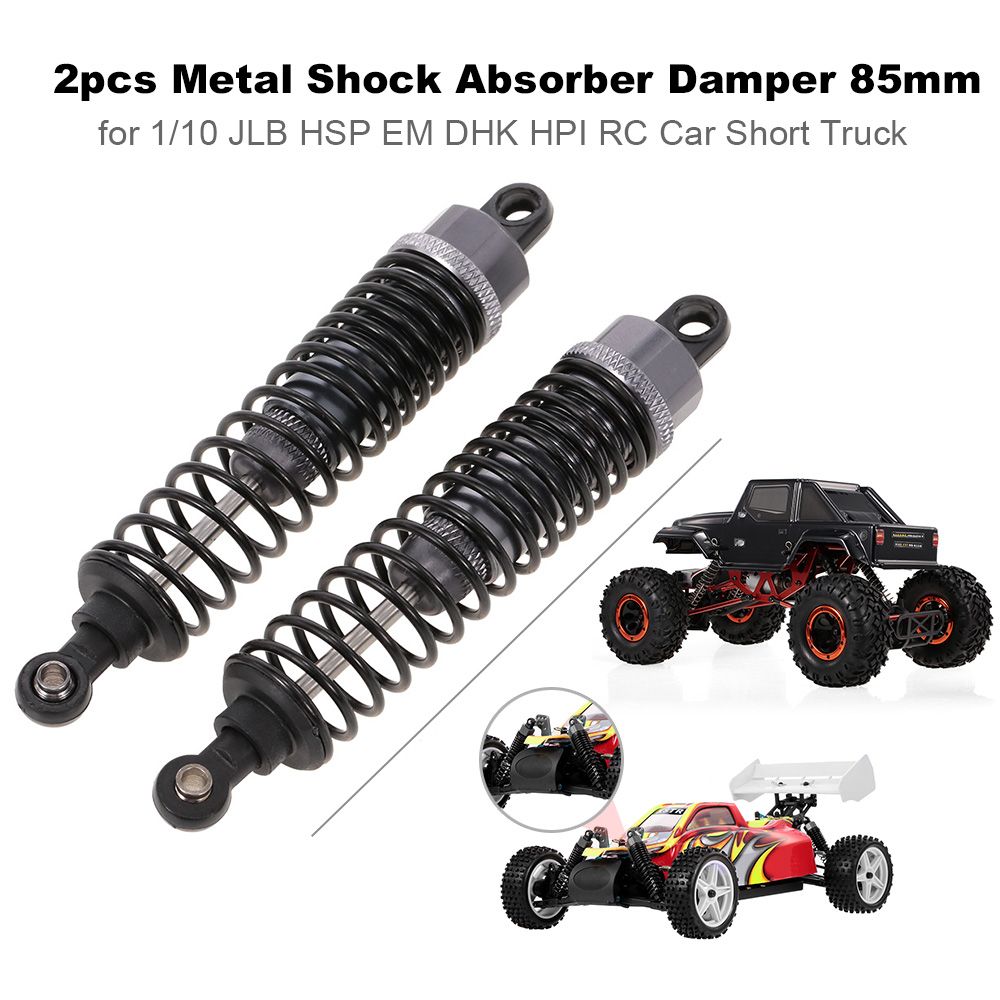 2pcs RC Car Parts Metal Shock Absorber Damper 85mm For 1/10