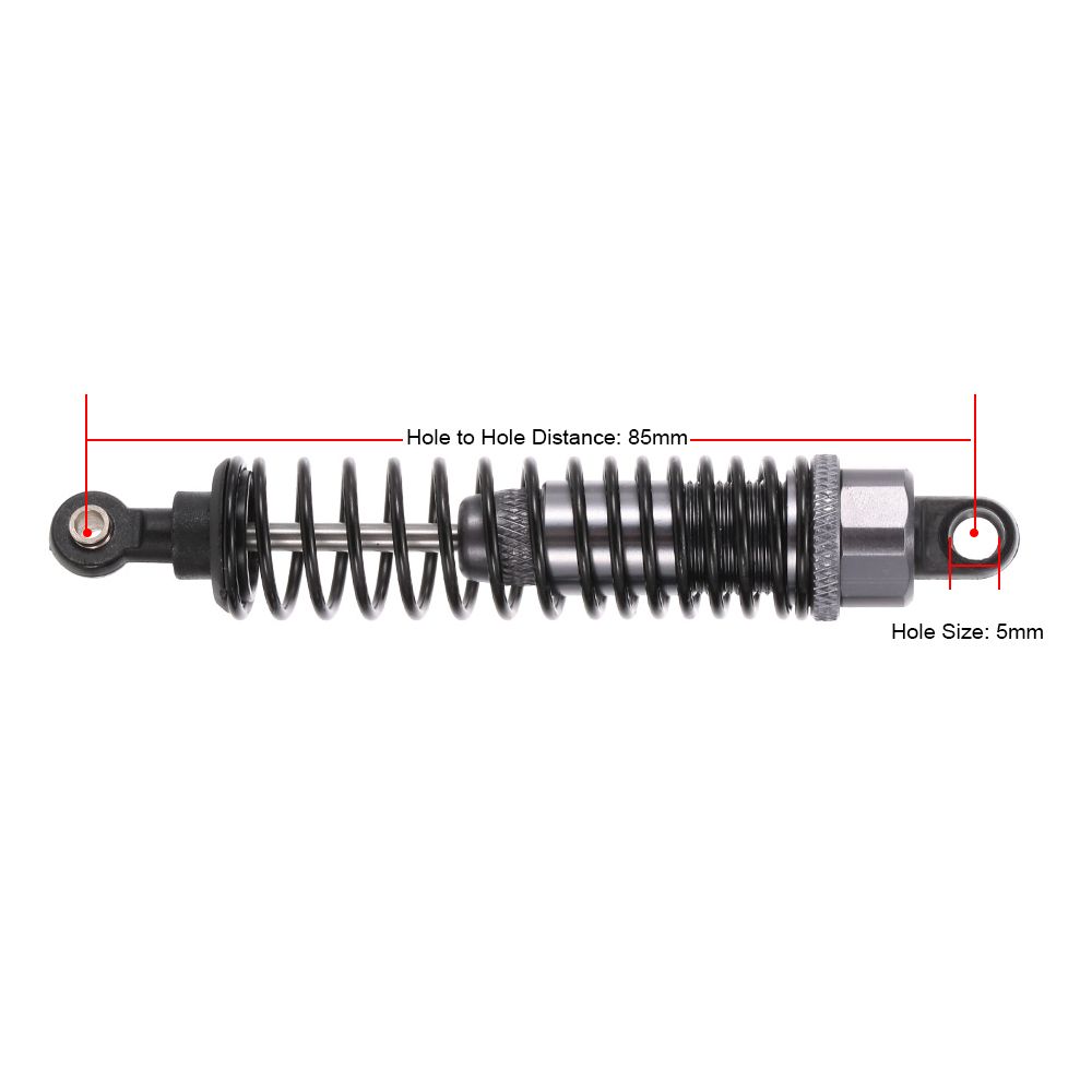 2pcs RC Car Parts Metal Shock Absorber Damper 85mm For 1/10