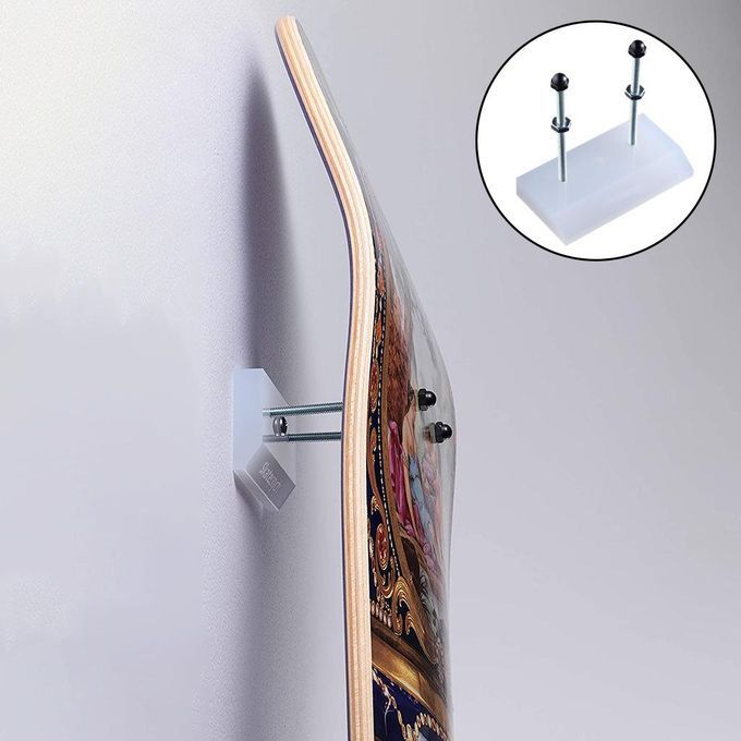 3x Skateboard Wall Hanger Luxury Floating Wall Mount Bedroom
