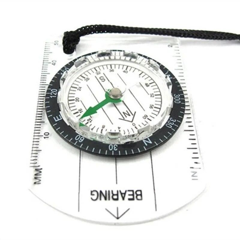 1pc Outdoor Camping Professional  Compass Refers To The North Needle Map Scale Scale Outdoor Equipment  Compass Tools travel kit