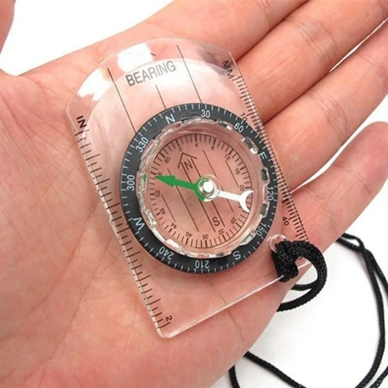 1pc Outdoor Camping Professional  Compass Refers To The North Needle Map Scale Scale Outdoor Equipment  Compass Tools travel kit