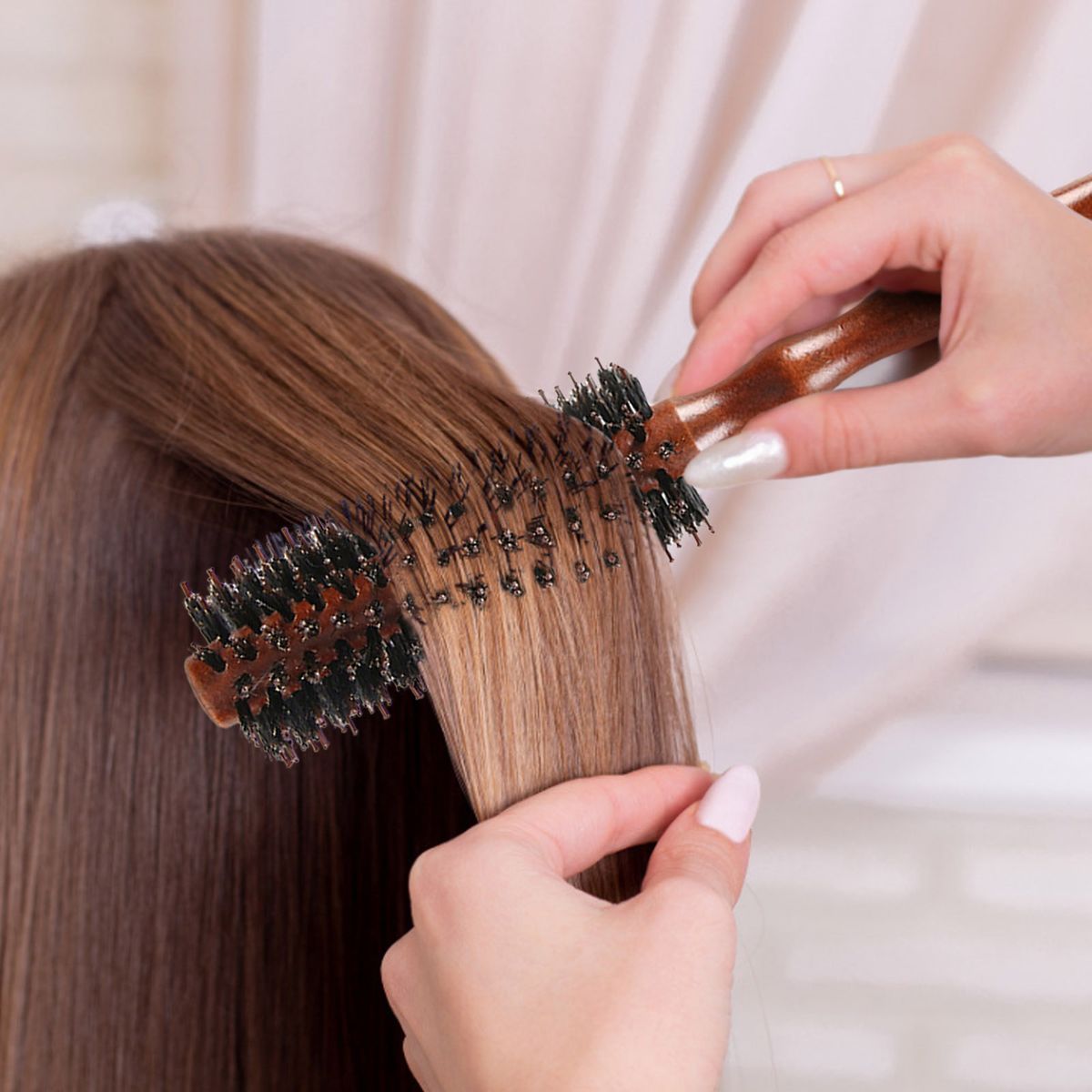 Round Brush For Blow Drying Curling Hair Styling Brush