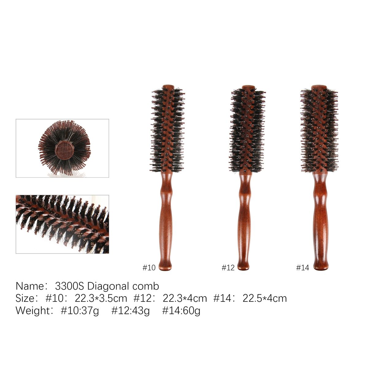Round Brush For Blow Drying Curling Hair Styling Brush