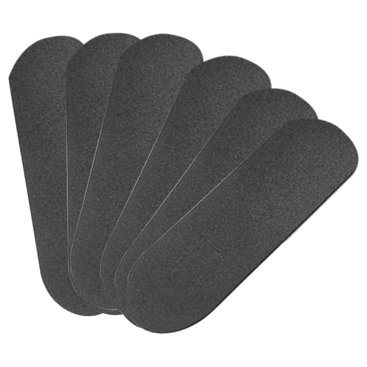 6 Pieces Finger Skateboard Stickers 33x98mm Black