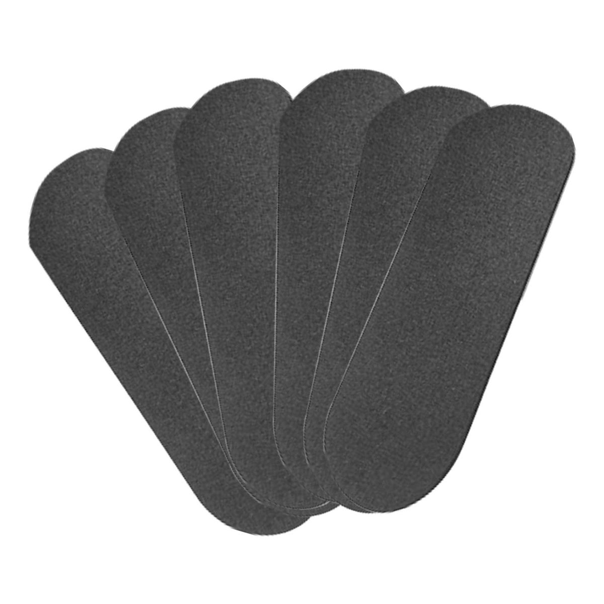 6 Pieces Finger Skateboard Stickers 33x98mm Black
