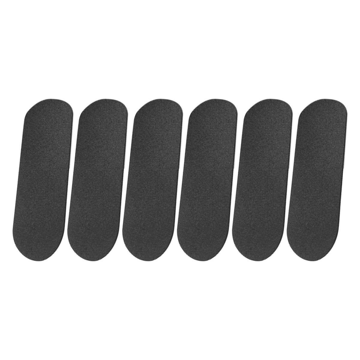 6 Pieces Finger Skateboard Stickers 33x98mm Black