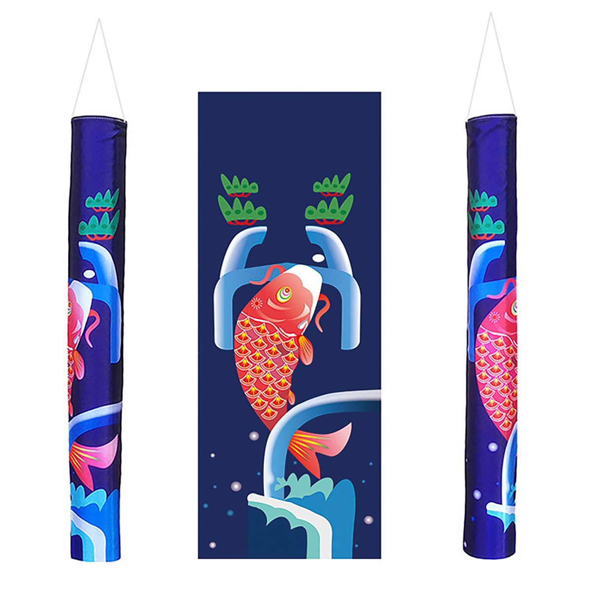 Carp Windsock   Colorful Japanese Carp Windsock B