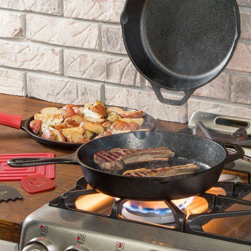 Lodge Induction Cast Iron Grill Pan 27cm