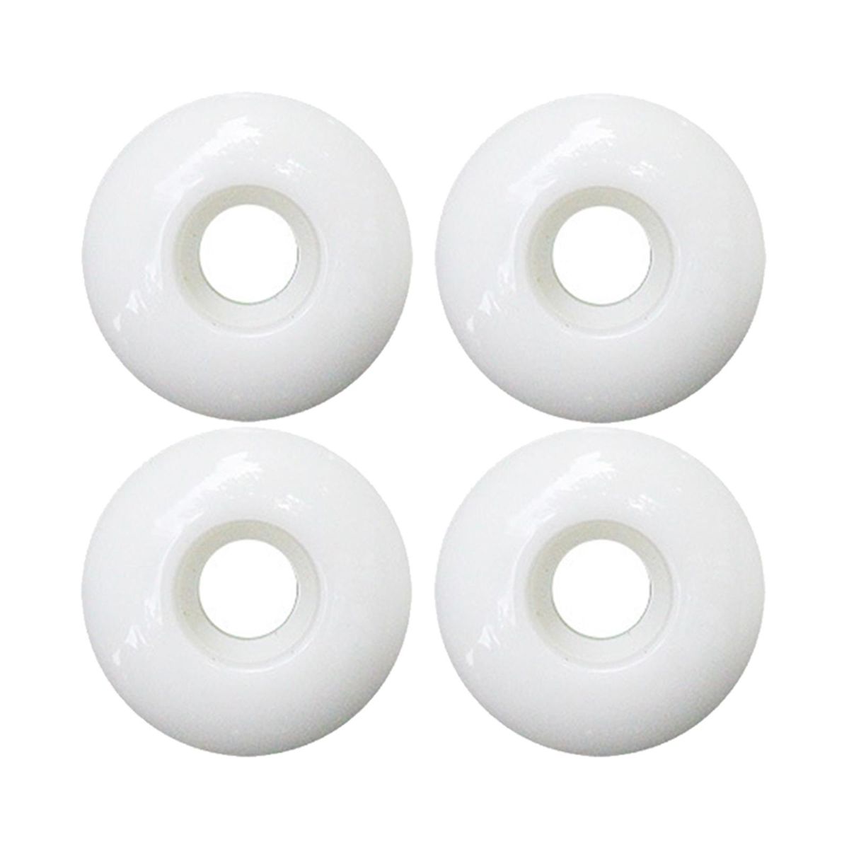 1 Set Skate Board Truck Kit Longboard Roller Wheels Pads Silver White
