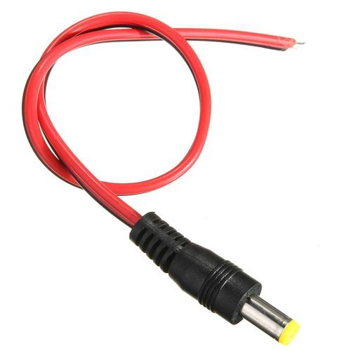 100pcs 5.5 X 2.1mm Male DC Power Jack Plug CCTV Camera Power Connection