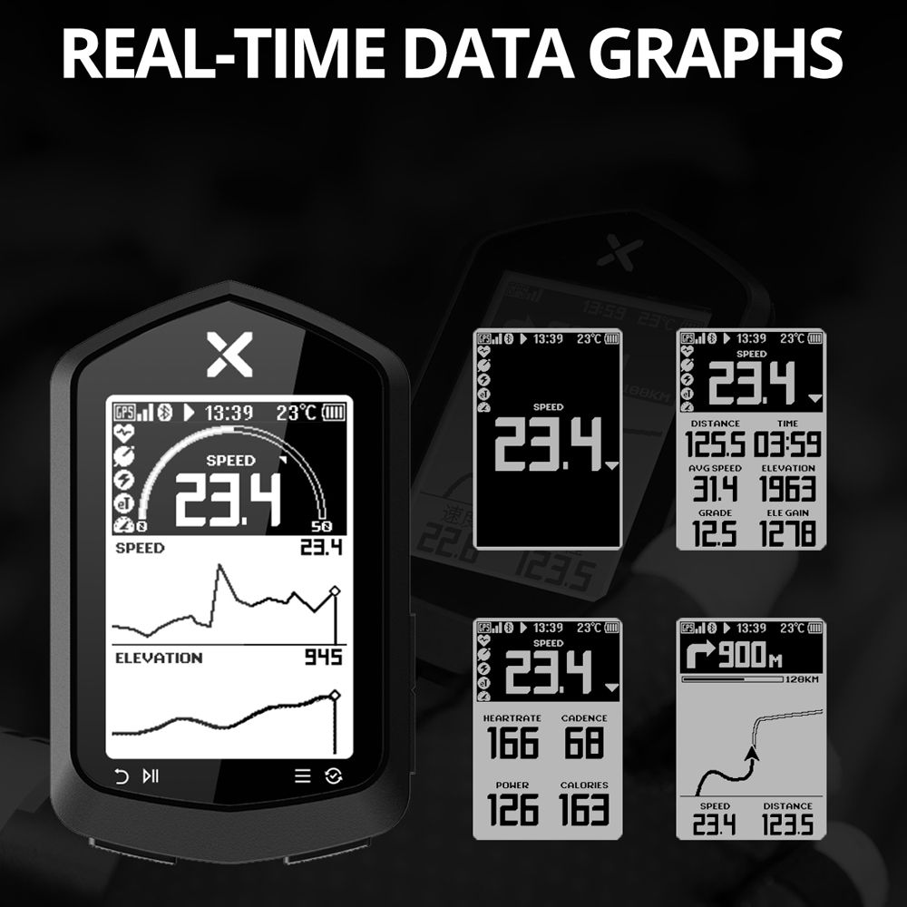 2.4inch 240 * 160 High Resolution Display Bike Computers