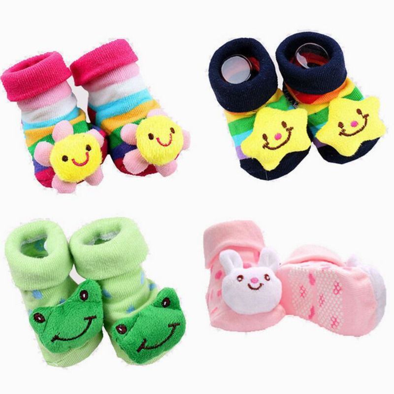 Baby Socks Slipper Newborn Anti Slip Animal Kids Toddlers
