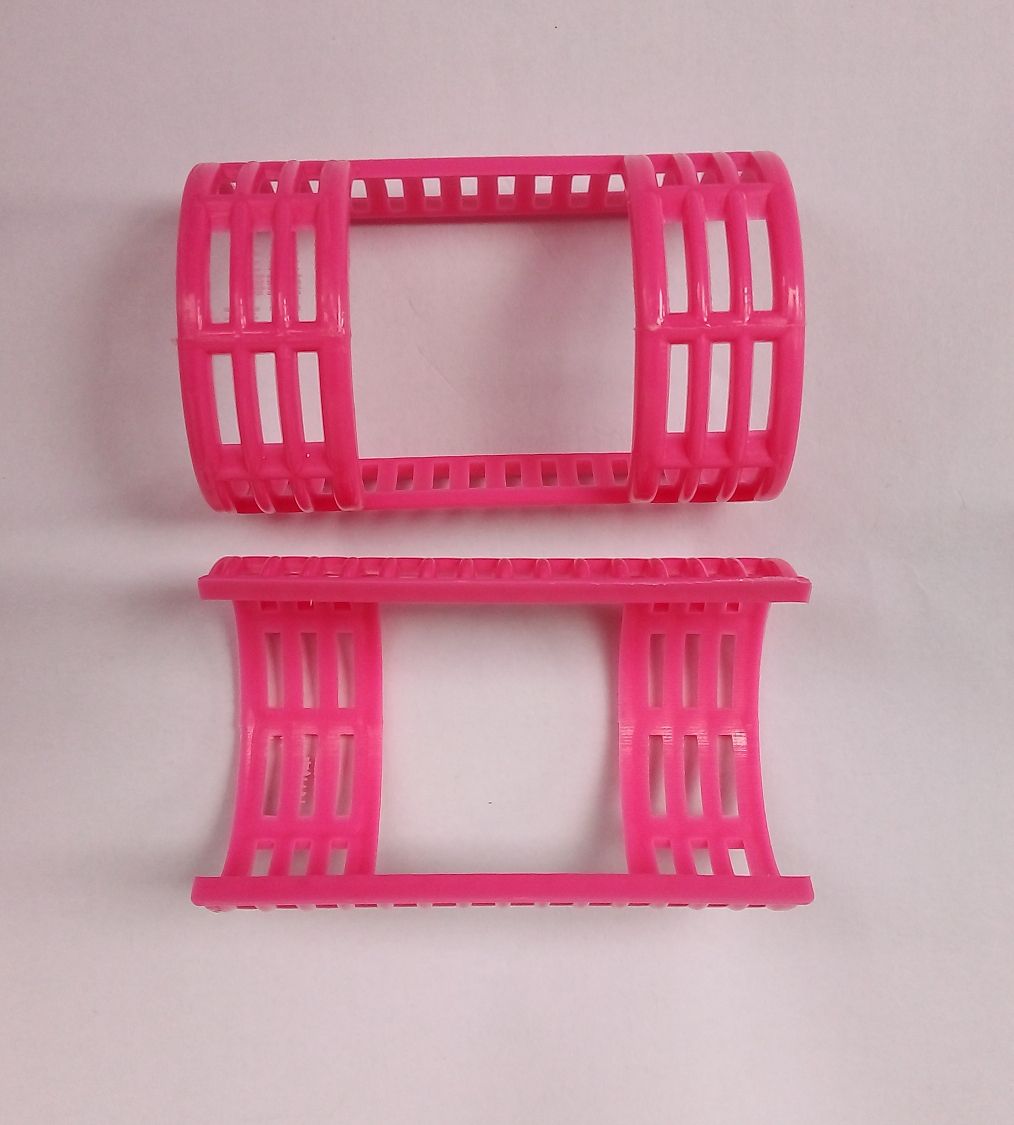 12PCS/SET PROFESSIONAL HAIR STYLING ROLLER, 7cmx3.6cm,JUMBO SIZE, PINK COLOUR