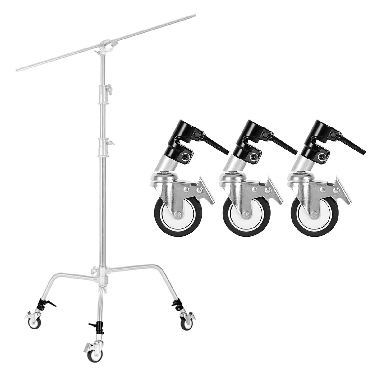 3pcs/set Professional Swivel Casters Wheels With 25mm