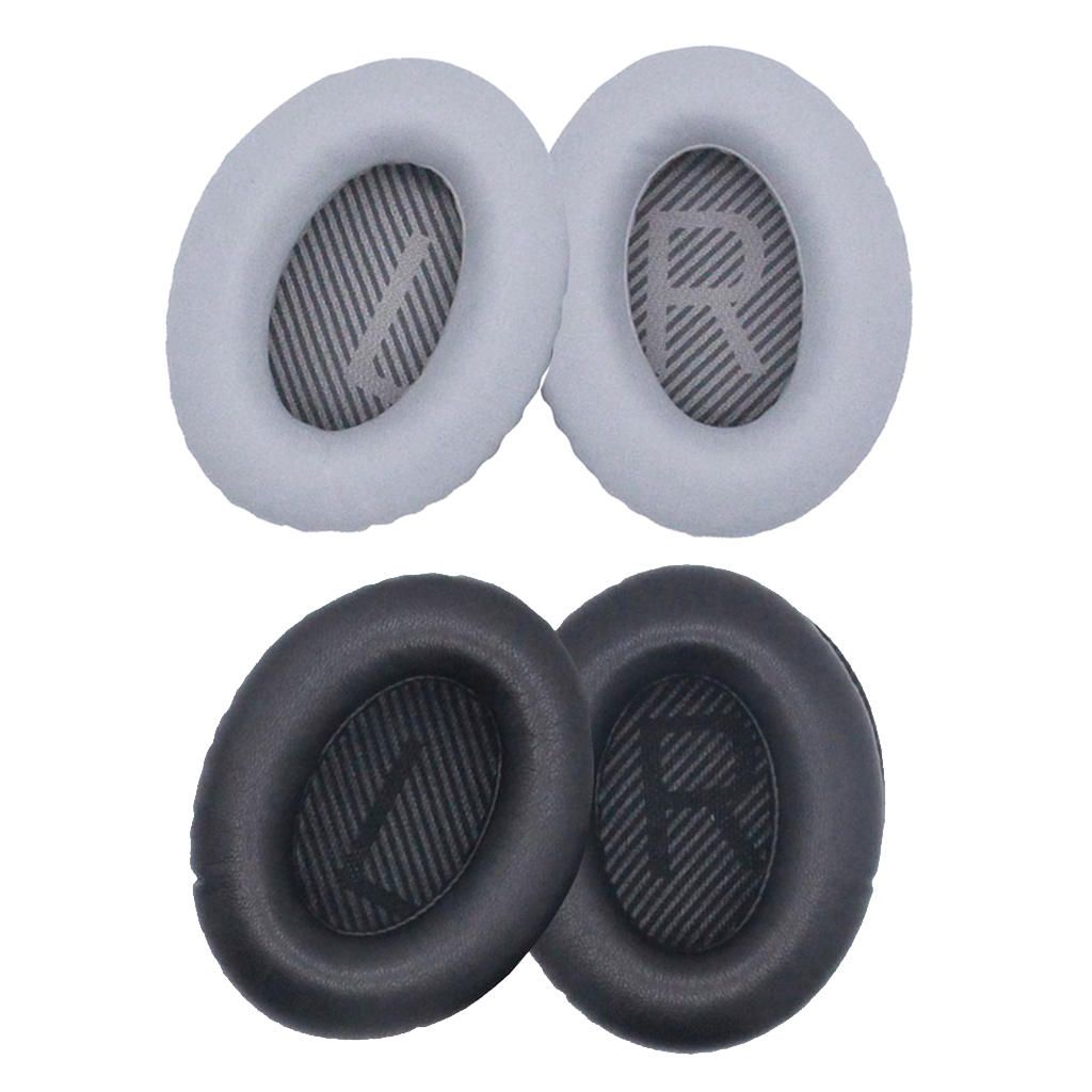 2 Piece EarPads Ear Cushions For Quiet Comfort 35(QC35) Headset Gray