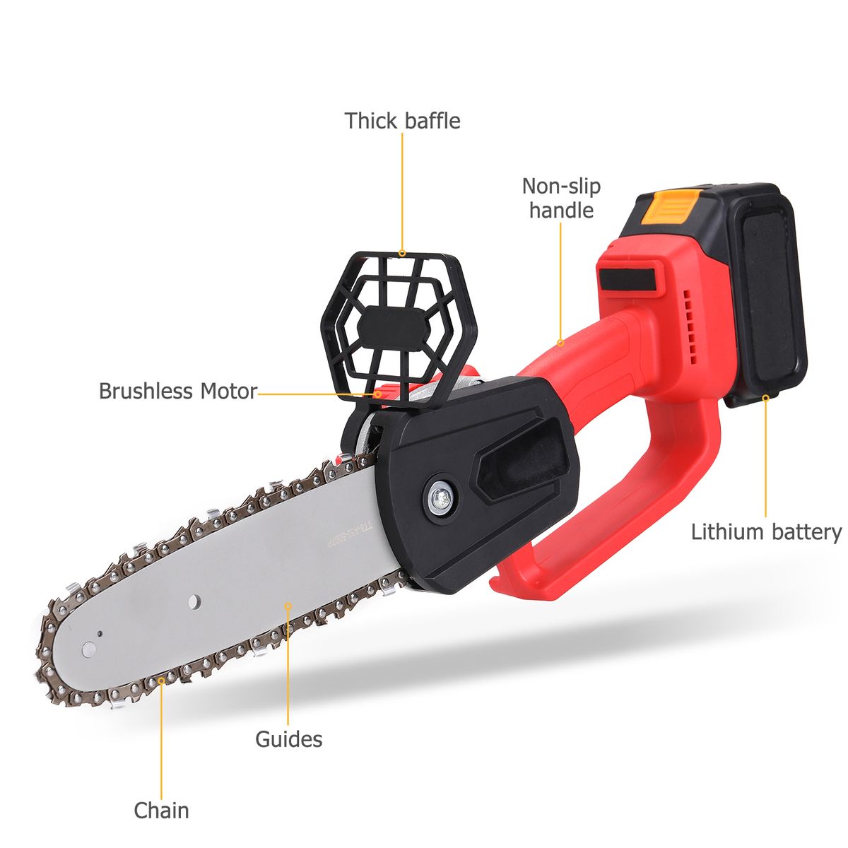 21V Lithium Battery Cordless Chain Saw Integrated