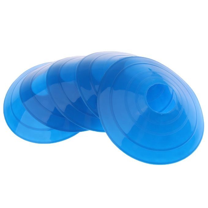 5 Pcs Inline Roller Skating Disc Cones Boundary Marker Agility Blue