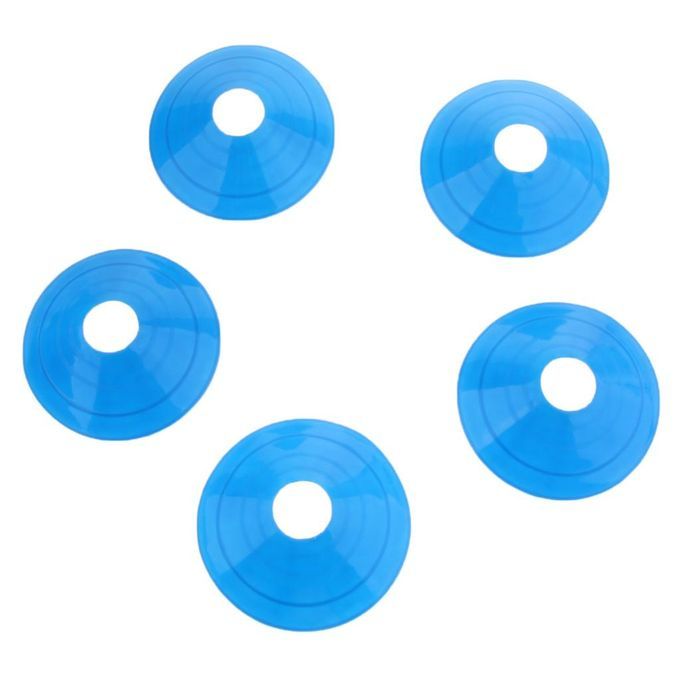 5 Pcs Inline Roller Skating Disc Cones Boundary Marker Agility Blue