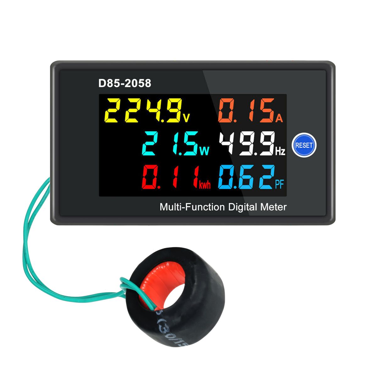 Multi-Function Single Phase Digital Meter LCD Display AC